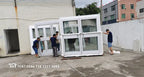 20M Geodesic Dome Tent for Events and Conference with 1/3 Transparent and 2/3 White PVC Fabric