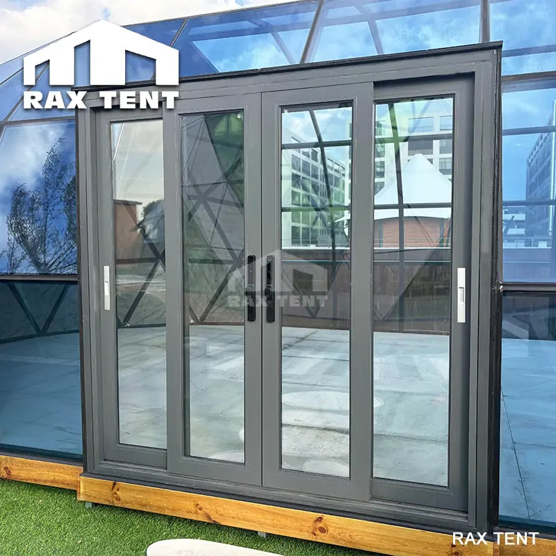 capsule dome house glass door