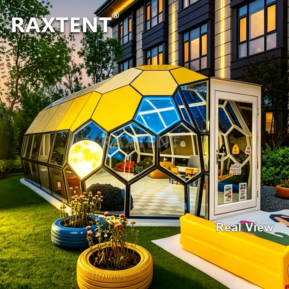 4×8M capsule glass dome house for childen space