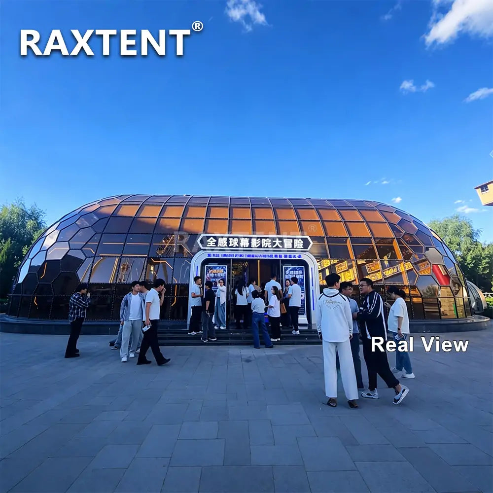 12*25m glass dome cinema