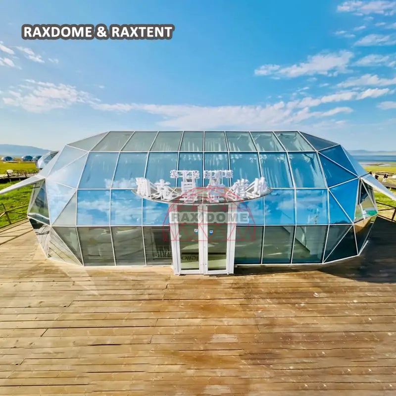 glass dome tent for glamping pods