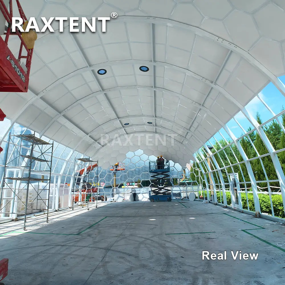 12*25m capsule glass dome interior