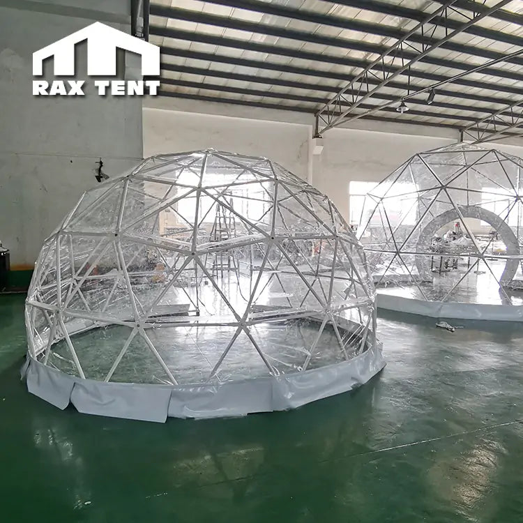 3M 3.6M 4M Igloo Dome Tent for Outdoor Restaurant with Full Clear PVC Fabric