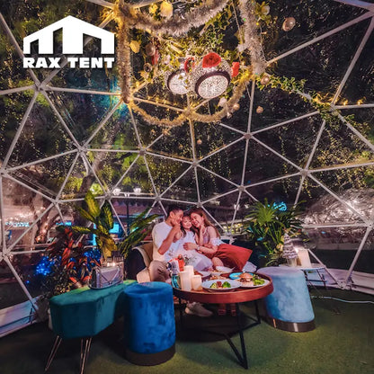 3M 3.6M 4M Igloo Dome Tent for Outdoor Restaurant with Full Clear PVC Fabric