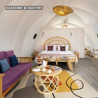 cocoon shape glamping hotel tent