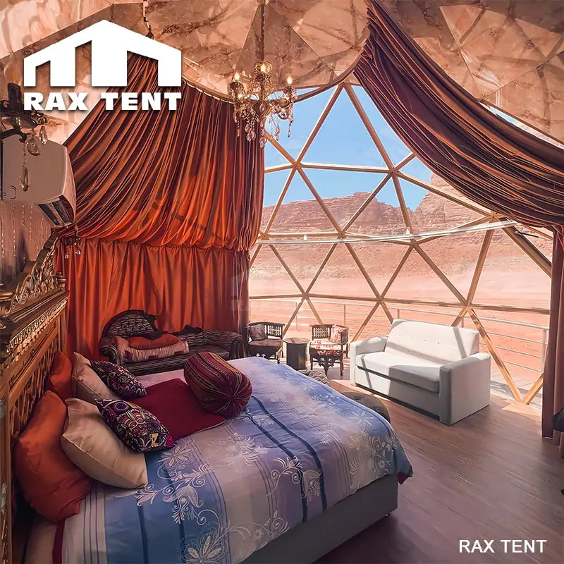 RAXTENT Glass Dome House High Quality Luxury Curtains for Glamping Hotel