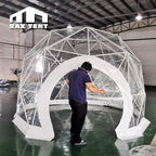 3M 3.6M 4M Igloo Dome Tent for Outdoor Restaurant with Full Clear PVC Fabric