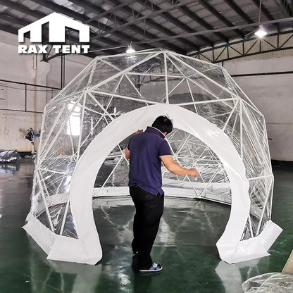 3M 3.6M 4M Igloo Dome Tent for Outdoor Restaurant with Full Clear PVC Fabric
