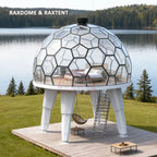 duplex dome tent with four legs