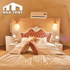 glamping dome tent in desert