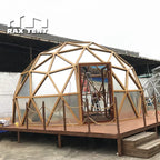 6M cheap factory price dome house prefabricated with aluminum frame