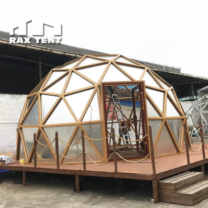 6M cheap factory price dome house prefabricated with aluminum frame