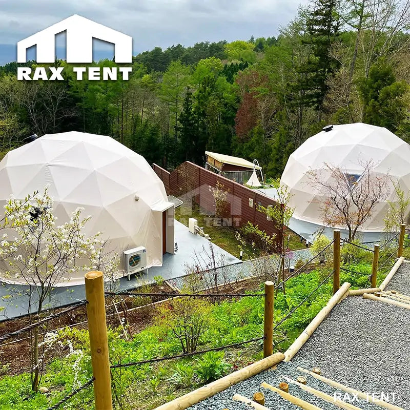 8M Geodesic Glamping Dome Tent for Mountain Resorts Hotel