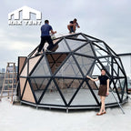 RAXTENT 6M Insulated Wooden Glass Dome for Glamping Hotel Room