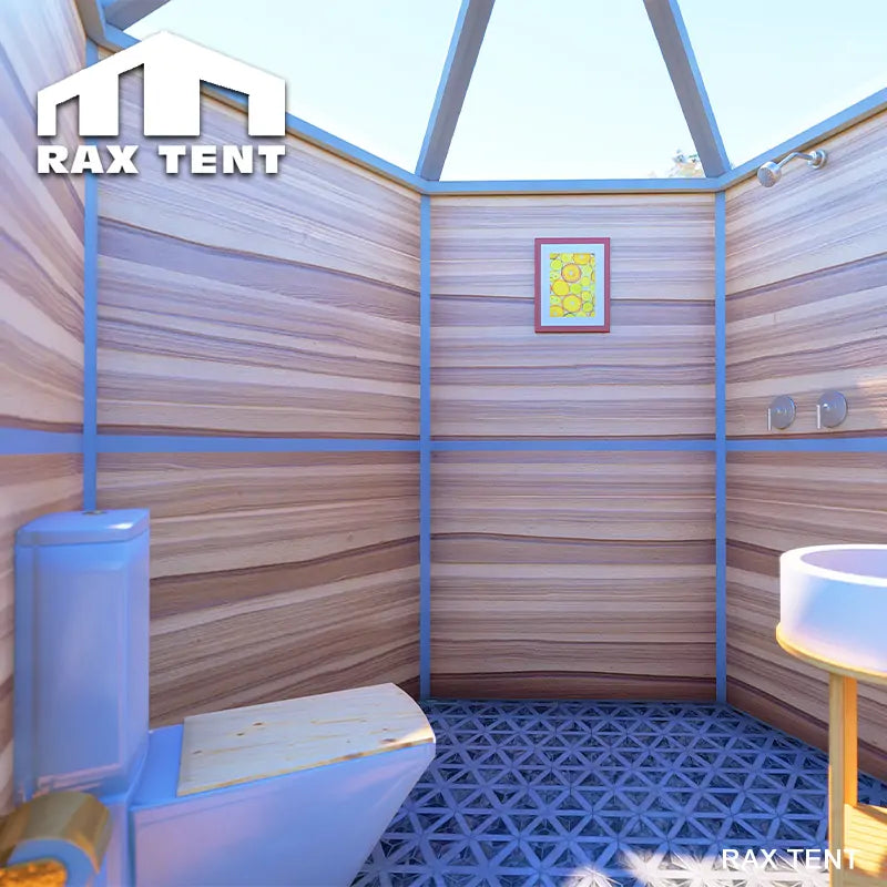 6M Glass Dome Glamping Tents with Bathroom for Resort House – RAX TENT
