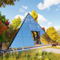 pyramid glass house