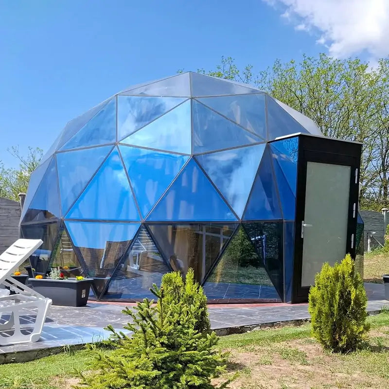 6m glass dome tent