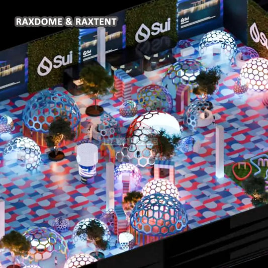 RAXDOME Customized Honeycomb Glass Dome Kits for Exhibition and Event