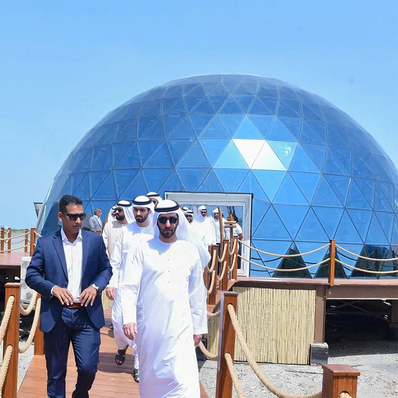 15m glass dome house for restaurant