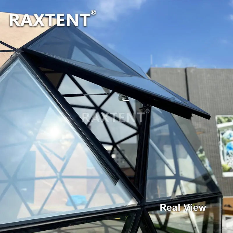 glass dome house glass window