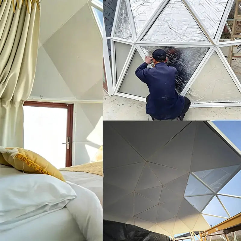 glass dome thermal insulation layer