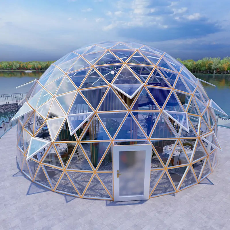 15m glass dome tent for restaurant