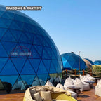 15m glass geo dome house 