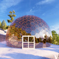13m brown honeycomb glass dome