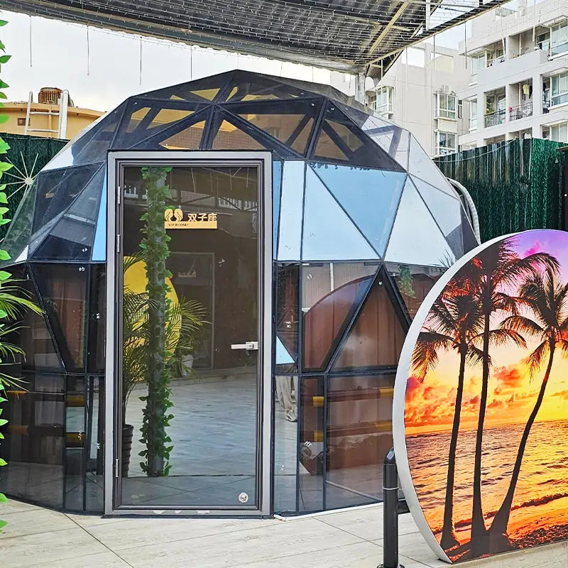 4m glass dome for restaurant