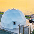 7m white geodesic dome tent