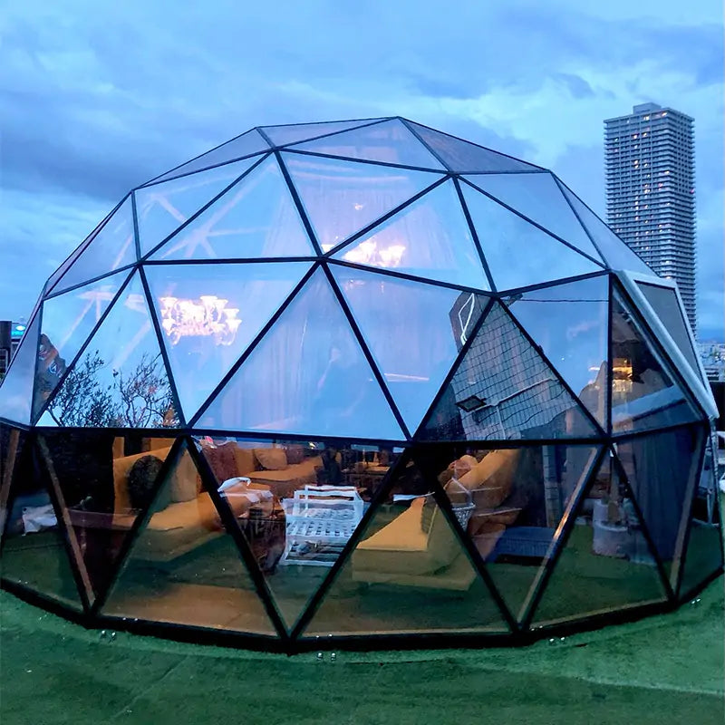 6m mirror glass dome for tea house