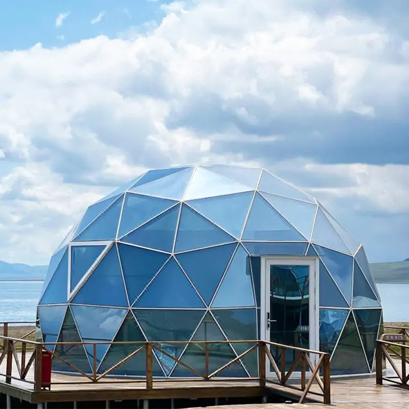 6m blue glass dome tent