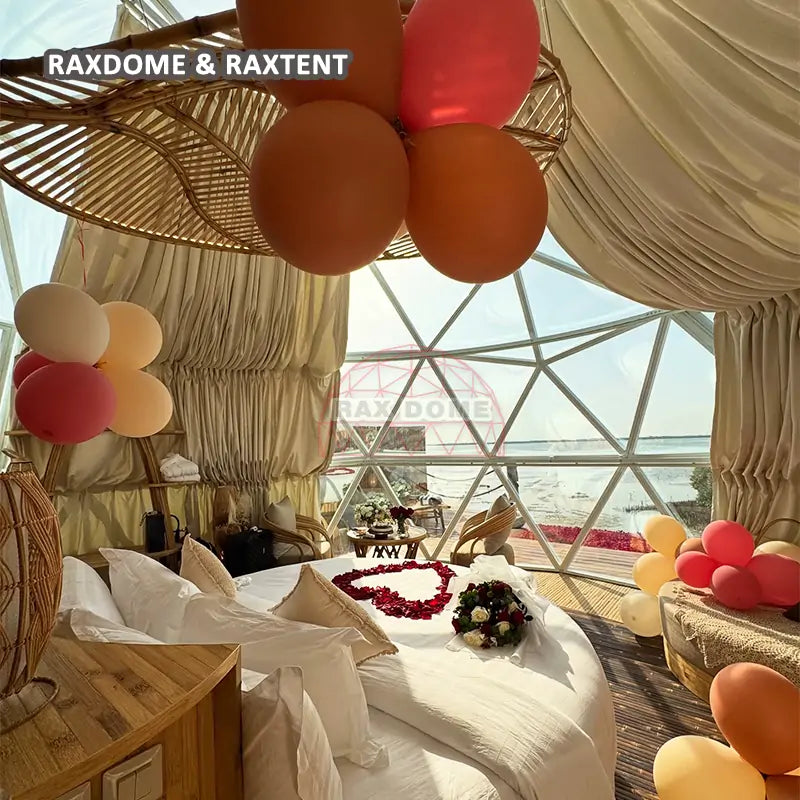 RAXTENT 7M Glass Round Dome Tent for Glamping Room in the UAE