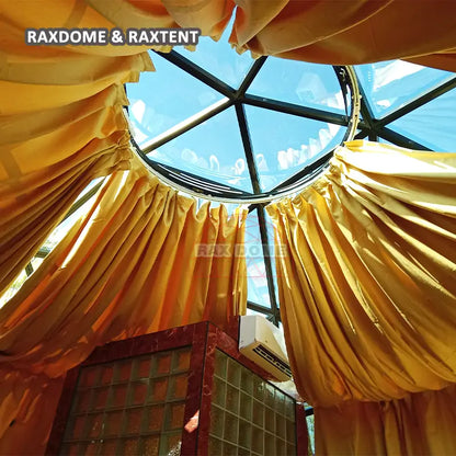 6m glamping glass dome tent house