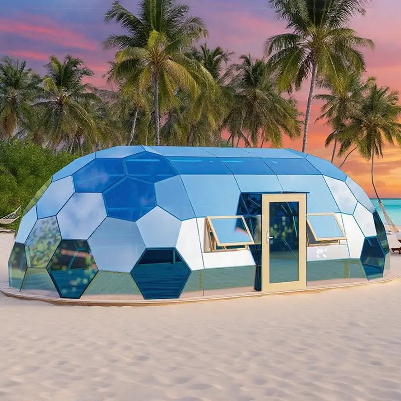 RAXDOME Geodome House Kits Oval Glamping Tiny House 100% waterproof and Anti Rust