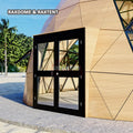 glass dome tent with double opeb glass door