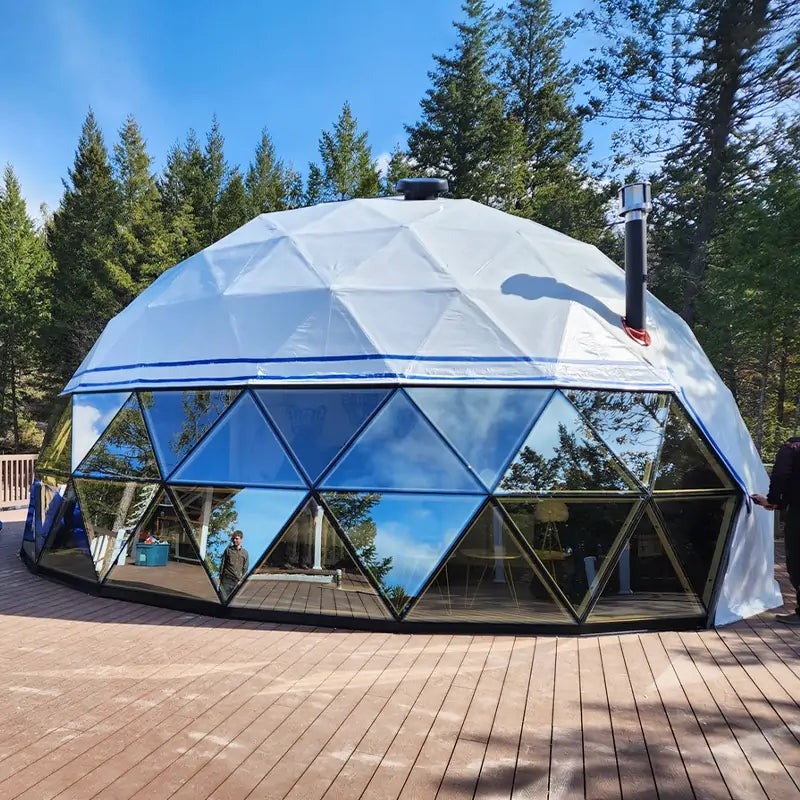 9M Geodesic Mixed Dome House for Glamping Resorts Hotel