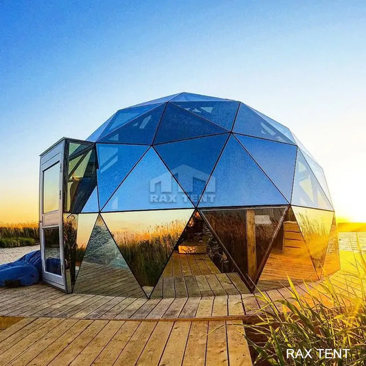 6m mirror glass dome tent