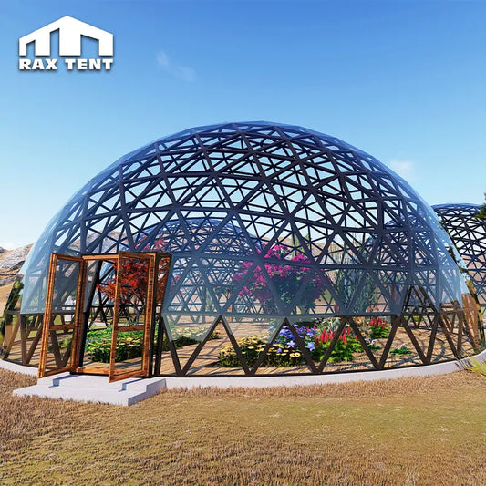 15m glass dome tent for greenhouse