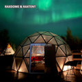 6m igloo glass dome tent