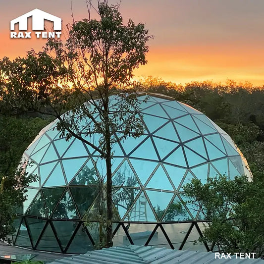 10m glass dome tent