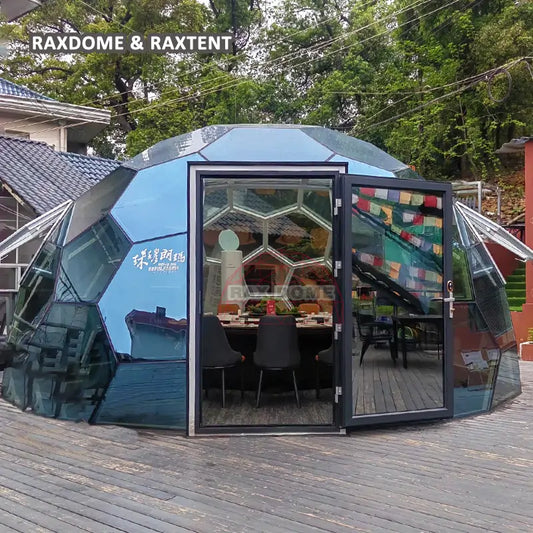 6m glass dome tent