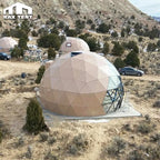 wooden glass dome tent