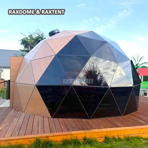RAXDOME 6M Insulated Glamping Glass Geodesic Dome Tent with