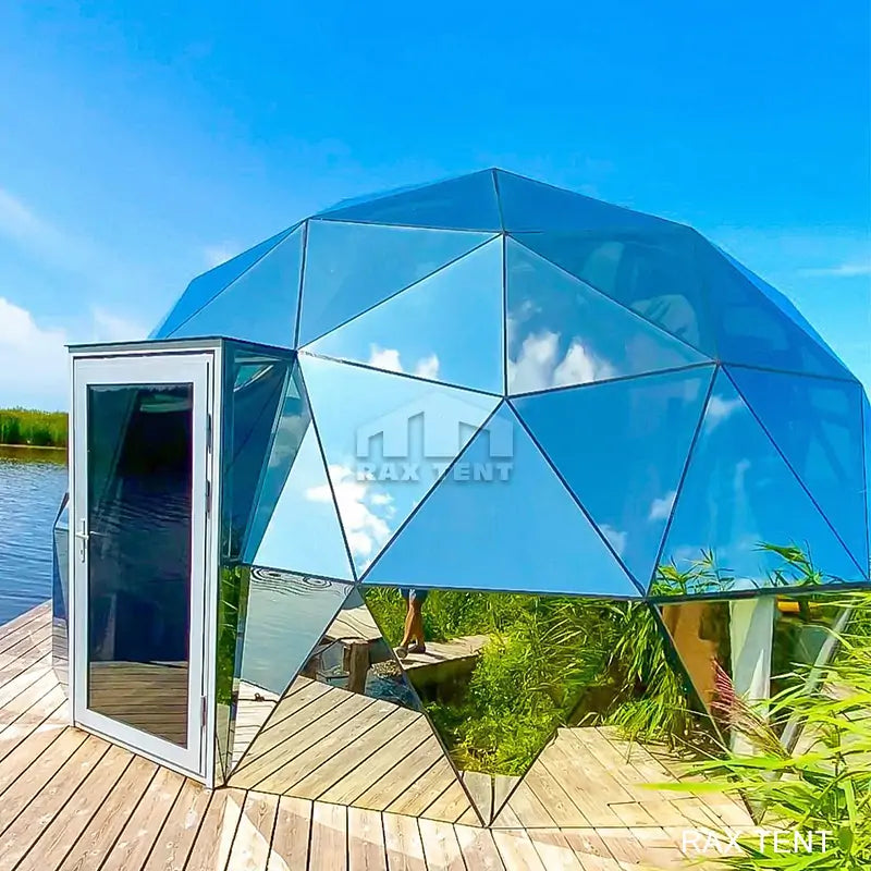 RAX TENT 6M Mirror Glass Dome Tent for Glamping Hotel