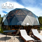 7m glamping dome pods