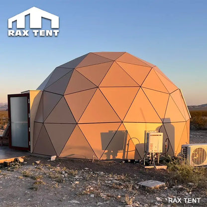 glamping dome tent glass