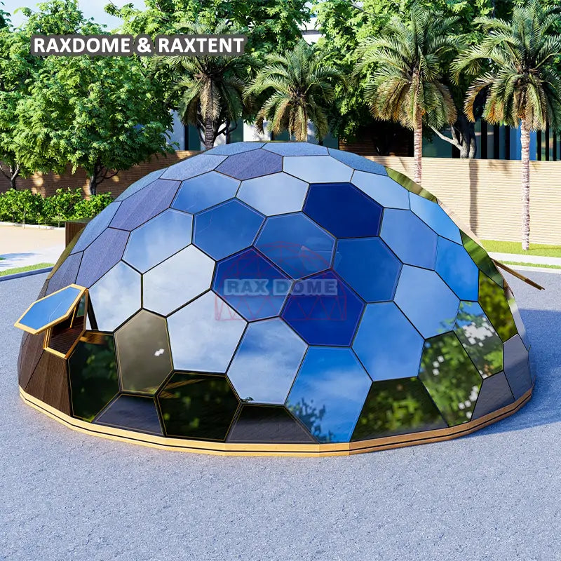 9m wooden glass dome house