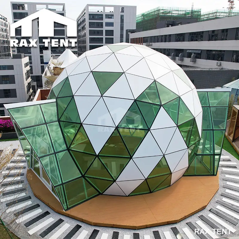 8m geodesic glass dome
