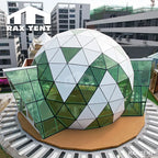 8m geodesic glass dome